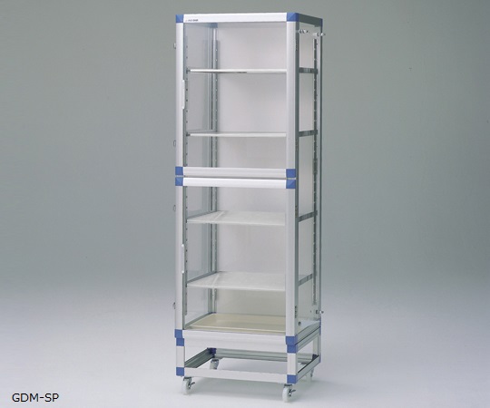 ガス置換デシケーター（マグネットパッキン扉仕様） 強化プラスチック 574×523×1765mm GDM-SP