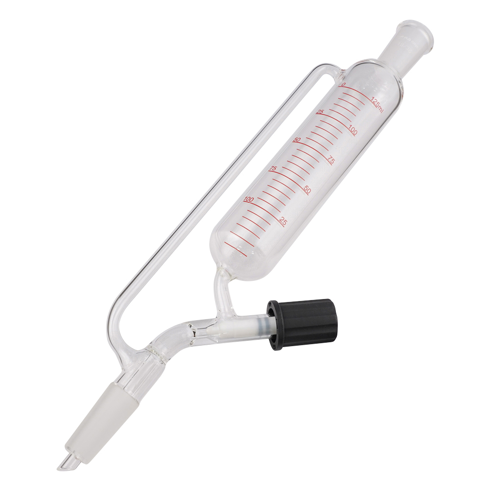 分液ロート（平衡型、ニードルバルブ、目盛付） 125mL SFV125-1938