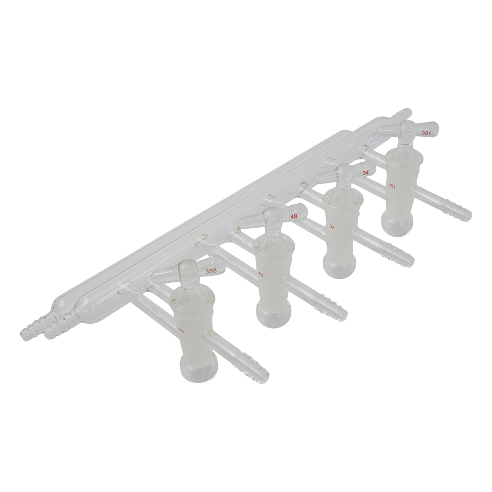 真空マニホールド（ガス置換用） 380×100×160mm VMF04