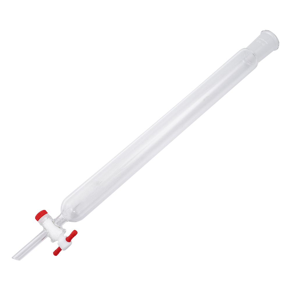 クロマトグラフ管（摺合有り） PTFEコックタイプ φ26mm CHT-26-2440