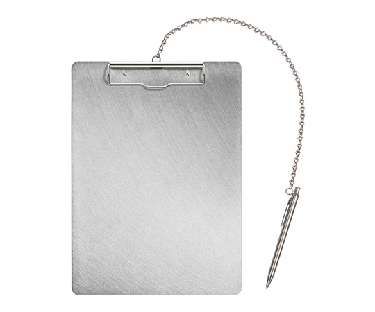 ステンレスバインダー 縦・チェーン・ペン付き SC-A4E-P