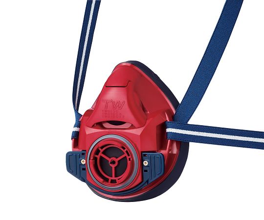 防じん・防毒両検定マスク/半面形/Sサイズ/茜色雲母（レッド）　TW01SC(S)RD