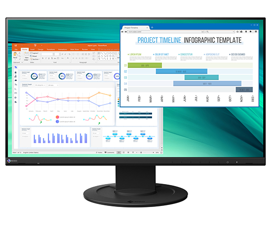 カラー液晶モニター 23.8型 ブラック EV2460-BK