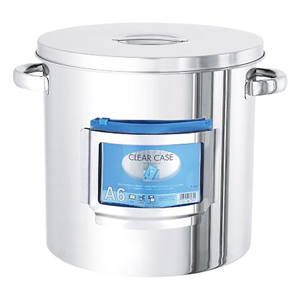 カードホルダー付き容器 かぶせ蓋 両取手 15L ST-CZ-27