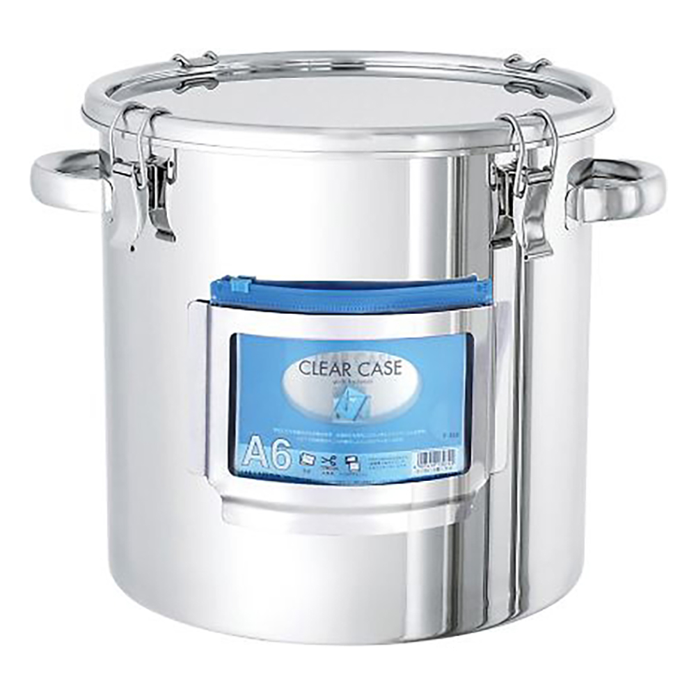 カードホルダー付き容器 キャッチクリップ 両取手 15L CTH-CZ-27