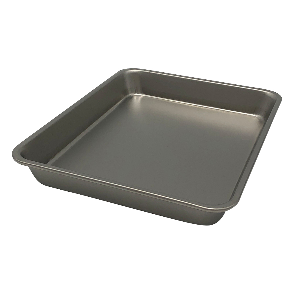 ステンレス角バット浅型　ツヤ消し仕様　21枚取 33821