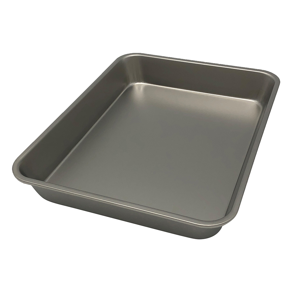 ステンレス角バット浅型　ツヤ消し仕様　18枚取 33818