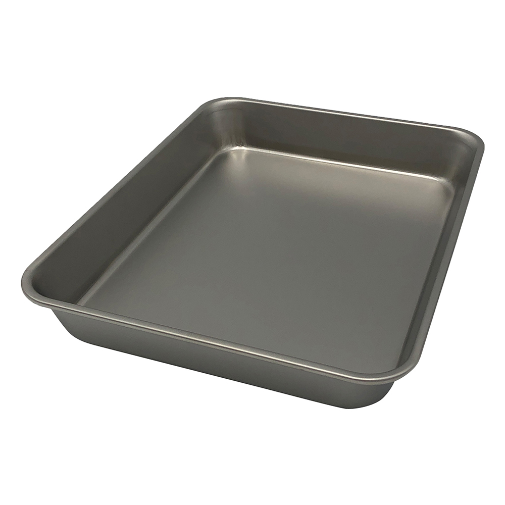 ステンレス角バット浅型　ツヤ消し仕様　15枚取 33815