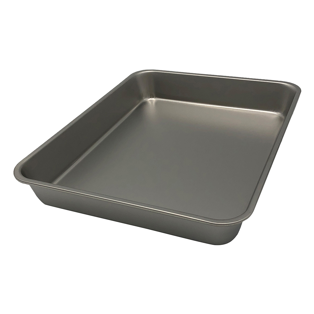 ステンレス角バット浅型　ツヤ消し仕様　12枚取 33812