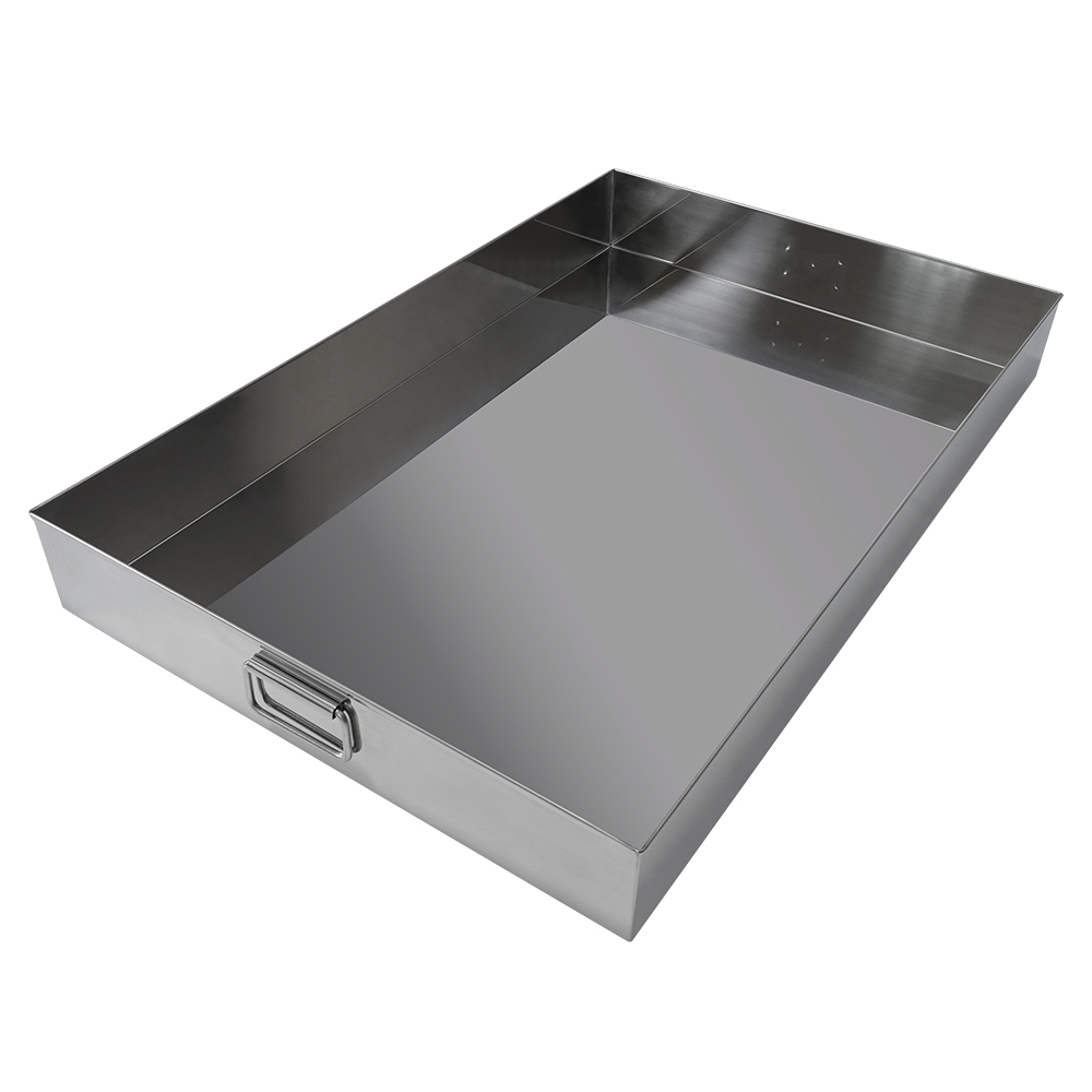 ｽﾃﾝﾚｽ大型ﾊﾞｯﾄ(ﾊﾟﾀﾝ取手付) 850×550×100mm