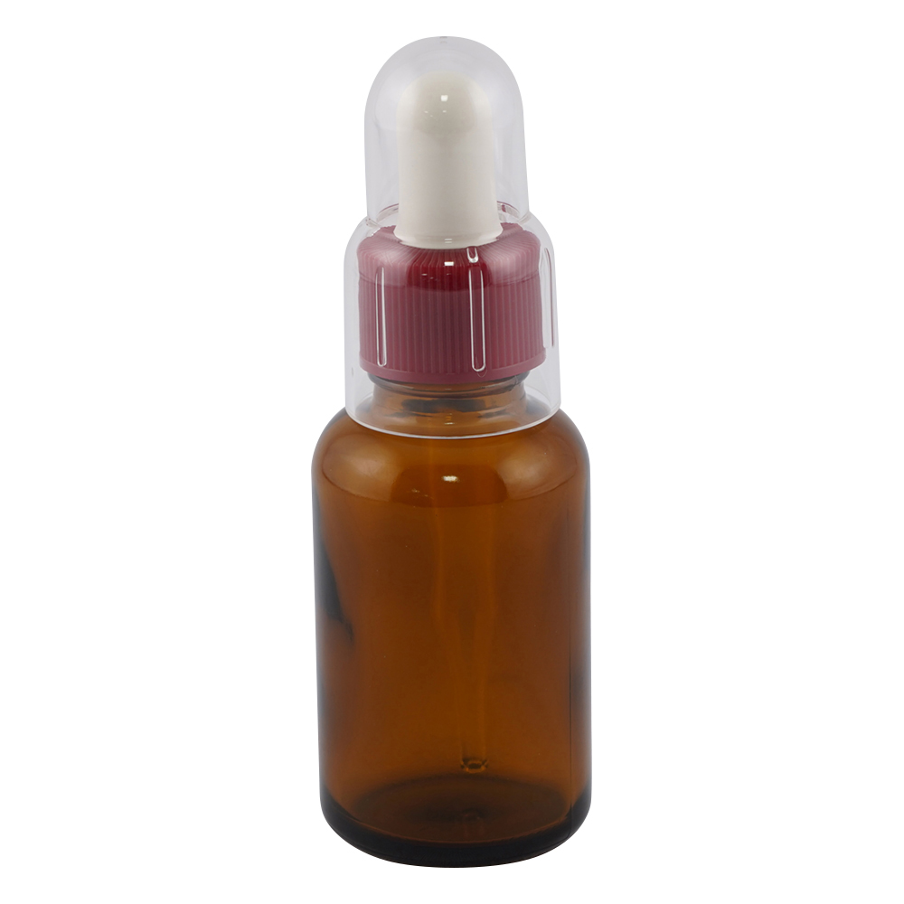 スポイド瓶（丸型） RS-30　褐色　30mL 0817-04