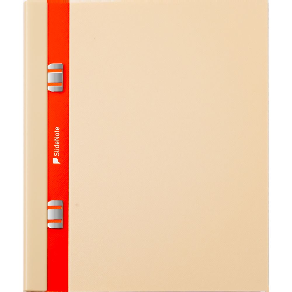 スライド式リングレスノート SlideNote A5 両開きタイプ ライトブラウン 2個入 SN3SA5-LB