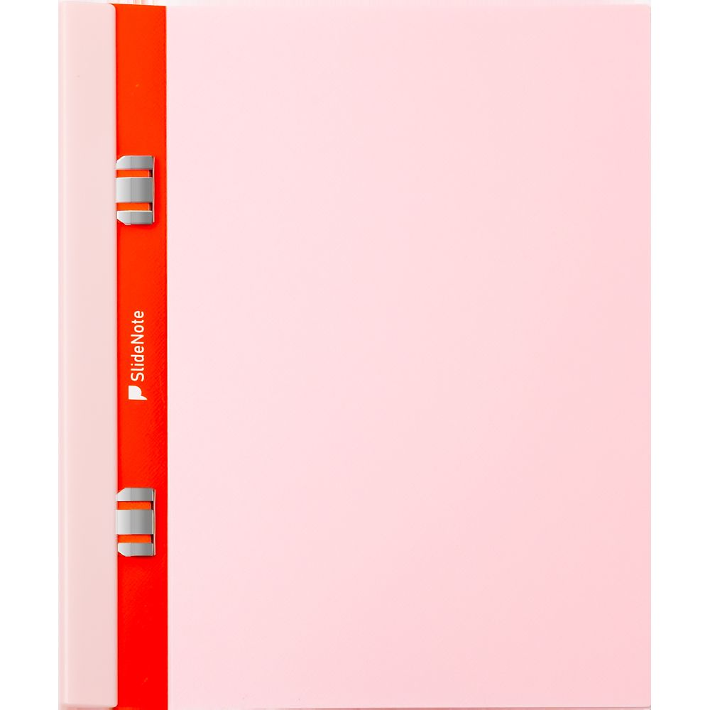 スライド式リングレスノート SlideNote A5 両開きタイプ ピンク 2個入 SN3SA5-P