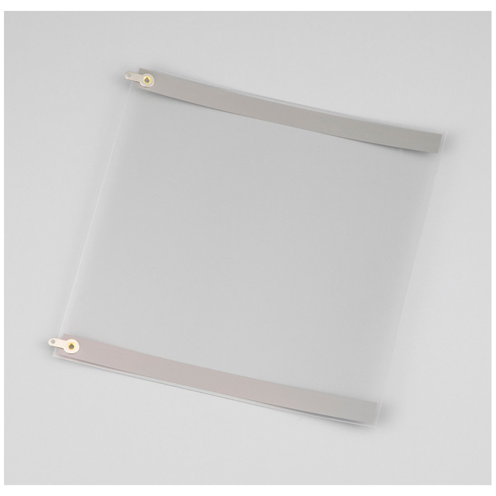 透明フィルムヒーター（低抵抗タイプ）片面微粘着付き 150×150mm TA50-150-150SG