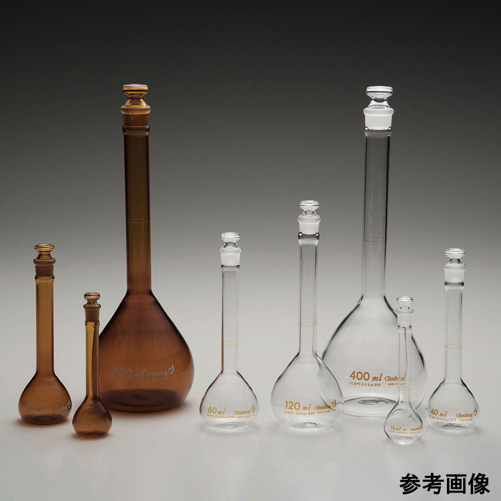 メスフラスコ（白）（特殊容量） 普通摺合 110mL CL2030-TK-110