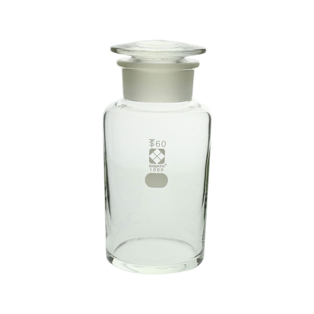 共通摺合わせ広口試薬瓶 白色 1000mL