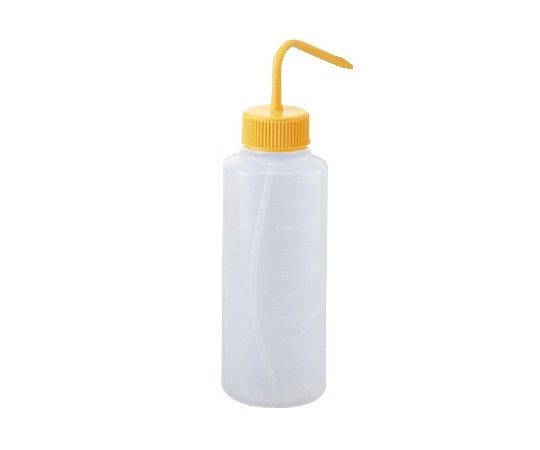 洗浄瓶カラフルバリエ広口 イエロー 1L