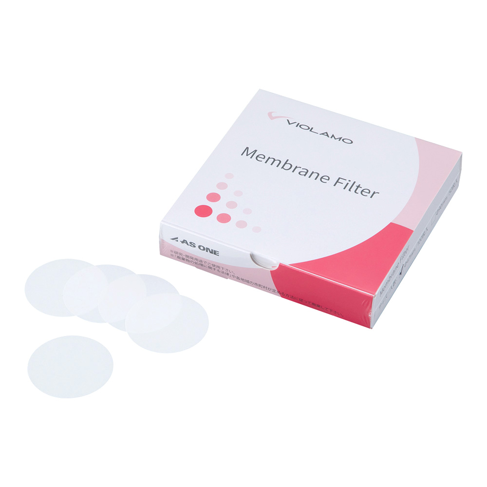 ビオラモメンブレンフィルター疎水性PTFE 孔径0.22μm 直径47mm PTFE022M047O 100枚/箱
