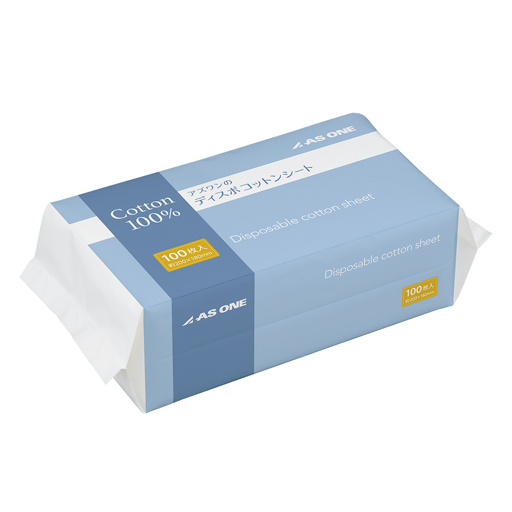 アズワンのディスポコットンシート1パック（100枚/袋×3袋）