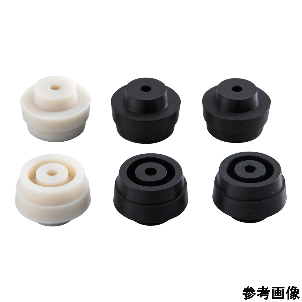 スクリュー管瓶用穴付きゴム栓　R-FKM