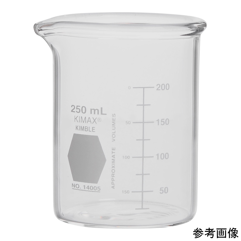 極厚ビーカー KIMAX(R) 250mL Φ67×92mm 14005-250