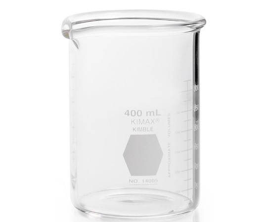 極厚ビーカー KIMAX(R) 400mL Φ77×114mm 14005-400