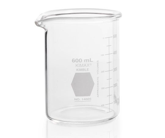極厚ビーカー KIMAX(R) 600mL Φ87×122mm 14005-600