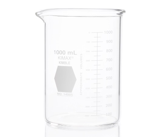 極厚ビーカー KIMAX(R) 1,000mL Φ107×152mm 14005-1000