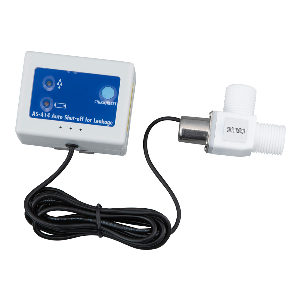 水漏れ検知器(遮断弁付) POMバルブ G1/2" オス AS-414