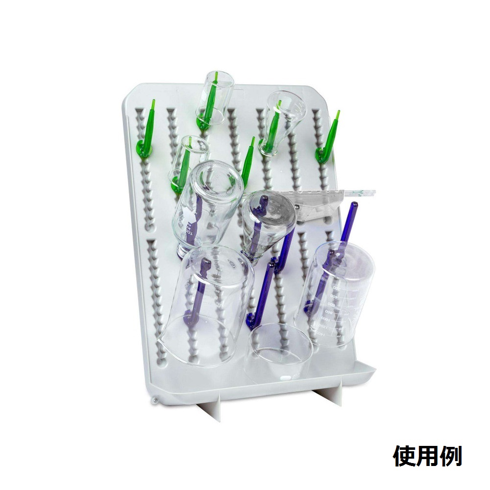 ラボ用2way乾燥ラック(卓上/壁掛け対応) ペグ72本/乾燥ラック2個付属 120791