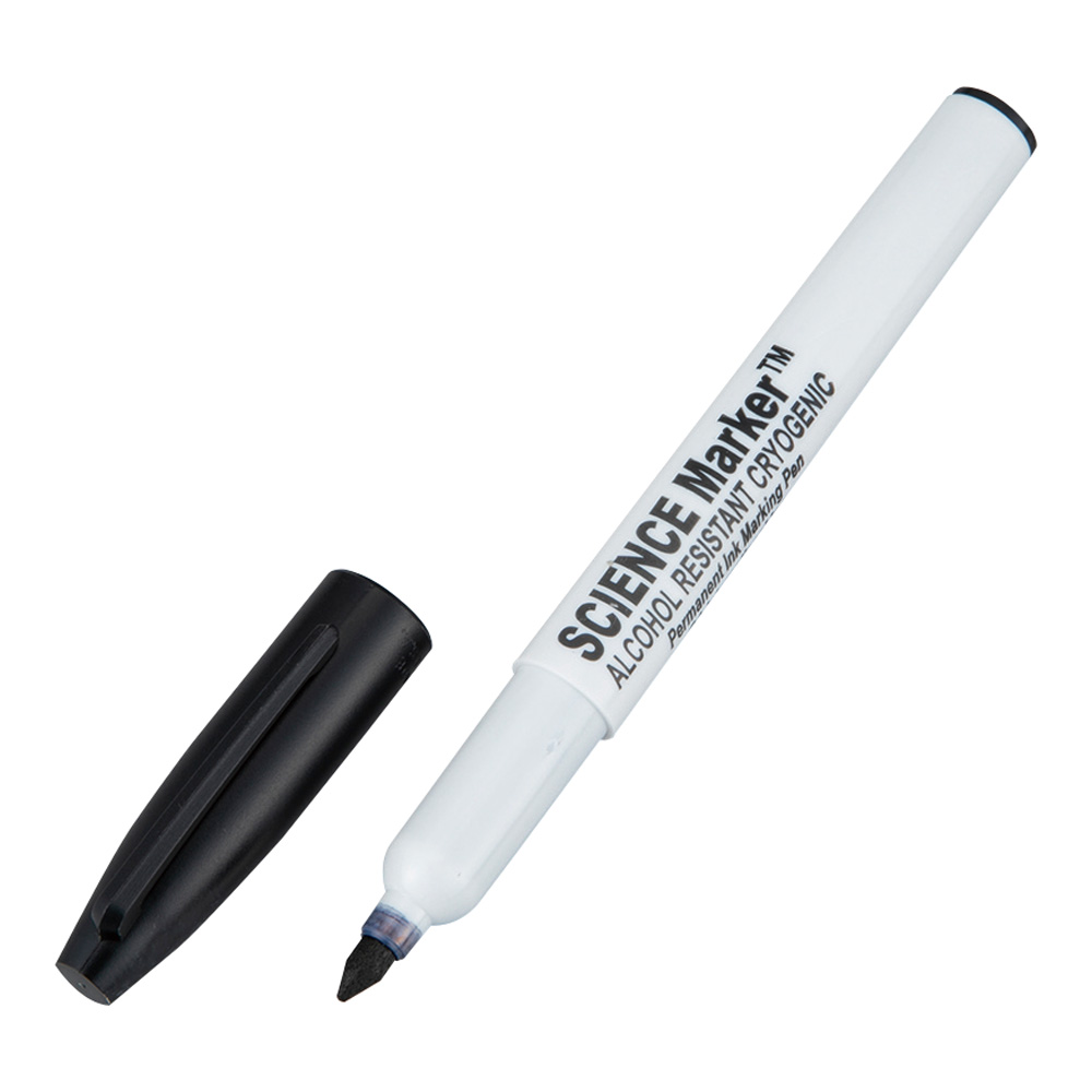超低温耐アルコールマーカー SCIENCE-Marker(TM) Φ0.7mm 黒 -196℃対応 SM-1B-6