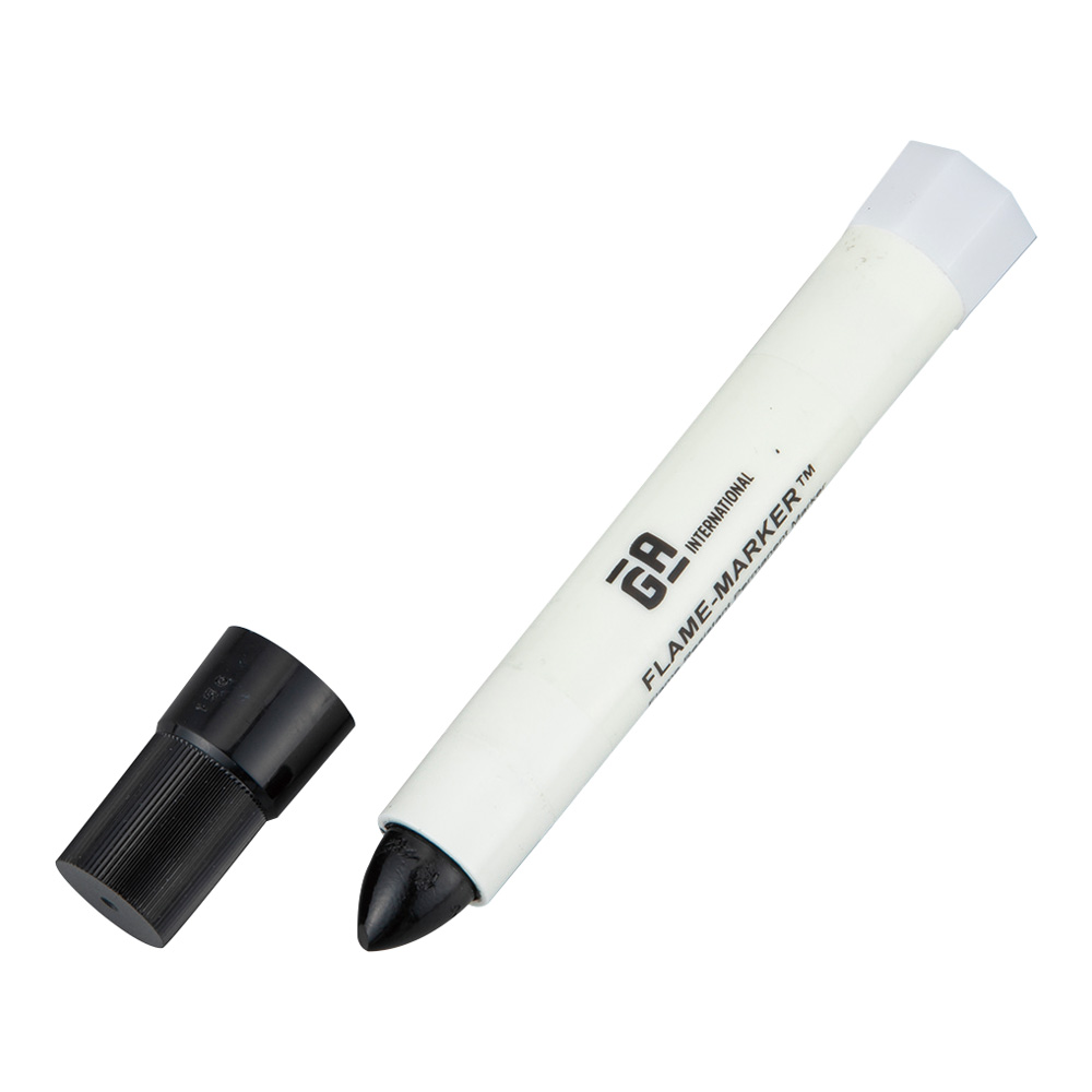 金属表面向け難燃性マーカー Flame-Marker 黒 -196~1,200℃対応 FLM-1B
