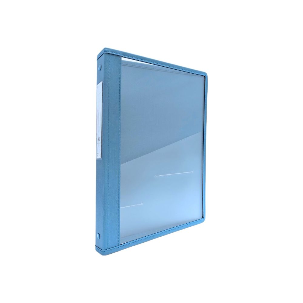 カルテブック（クリアータイプ） A4 2穴 ブルー 背幅30mm SKC-430-2BL