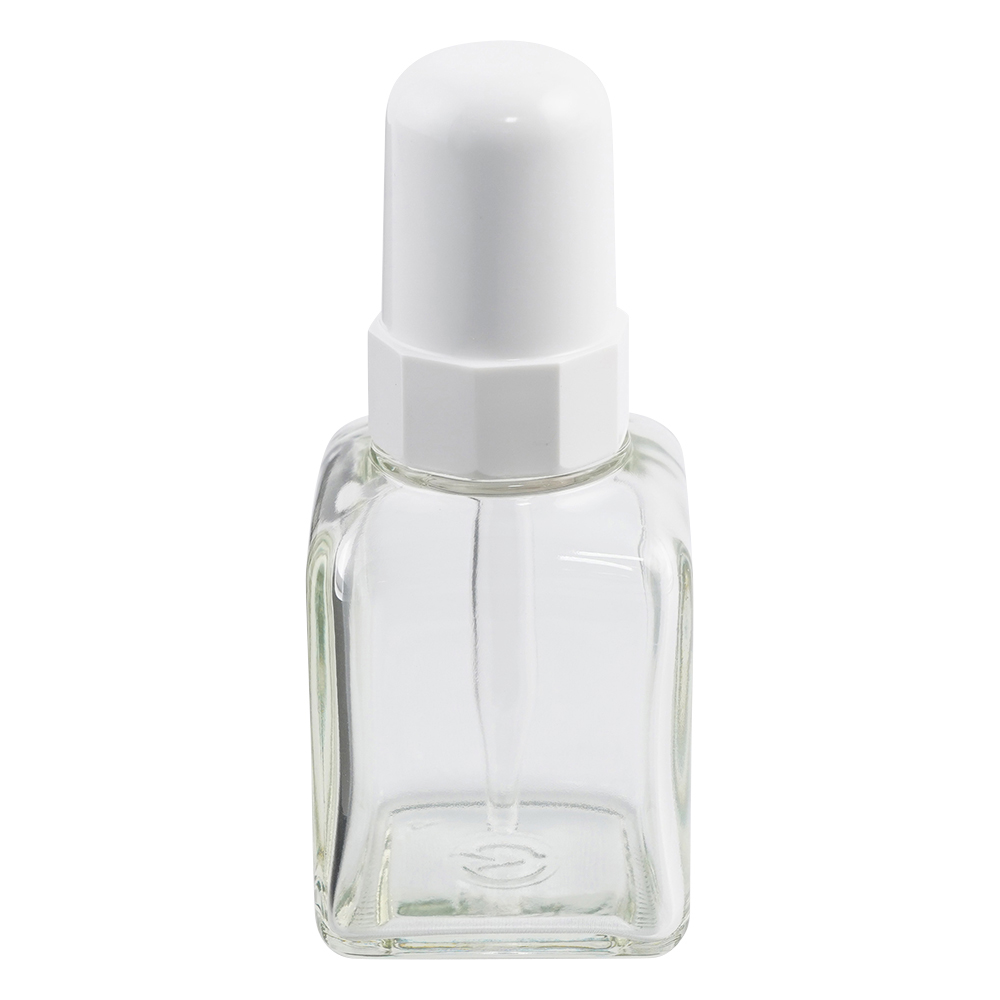 スポイド瓶（角型ガラス製）S-120　透明　120mL 0810-05