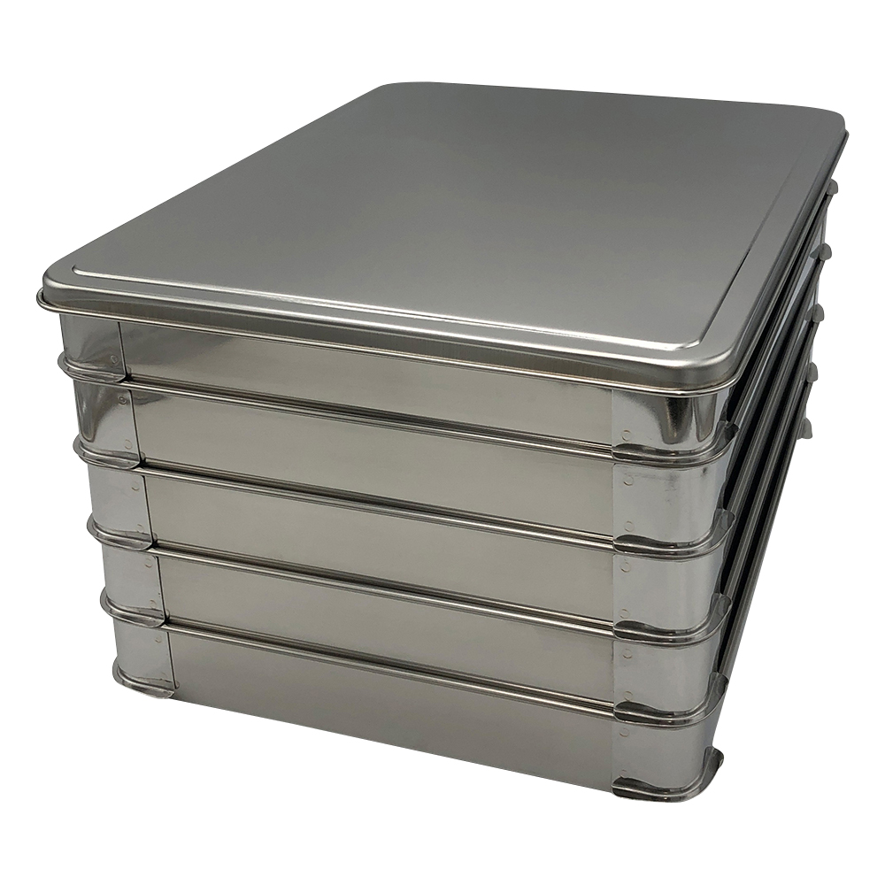 積重ね式ステンバット 5.0L （5段フタ付） 大 410×310×230mm