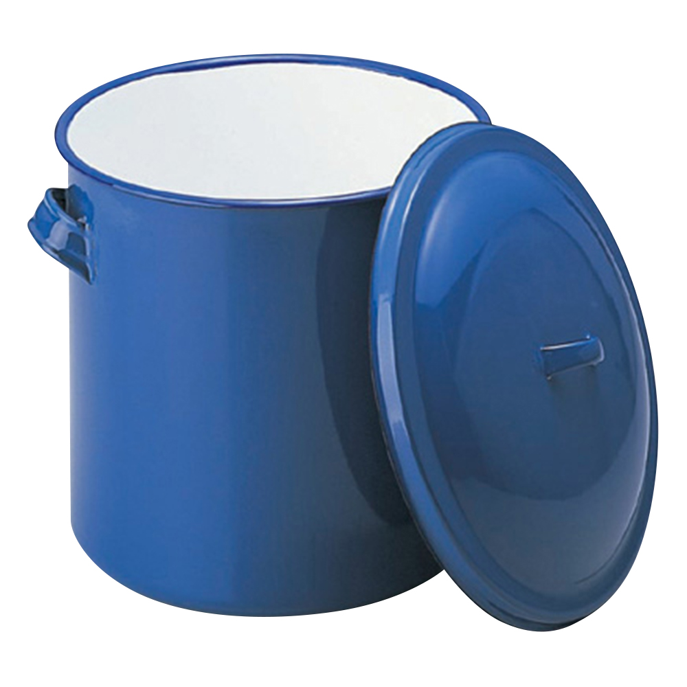 ホーローフタ付タンク 1L