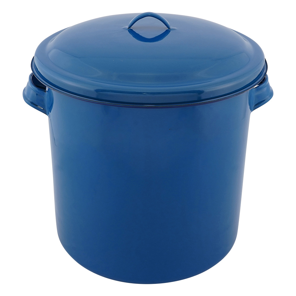 ホーローフタ付タンク 15L