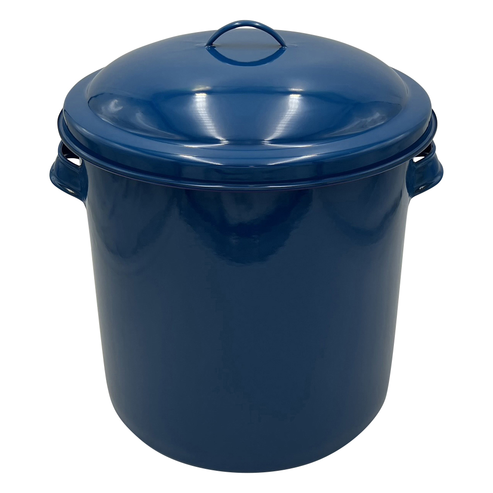 ホーローフタ付タンク 25L