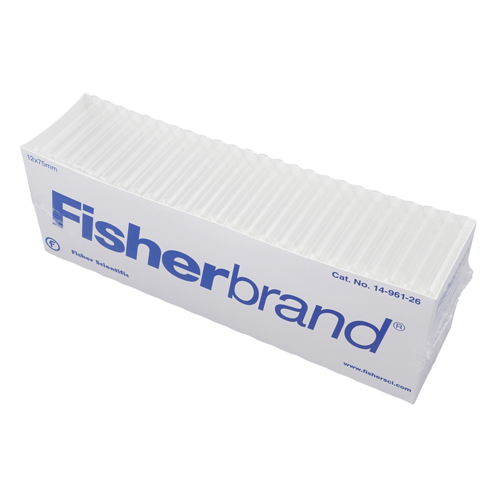 直口硼珪酸ガラスチューブ φ12×75mm 1ケース（250本×4箱入） 14-961-26