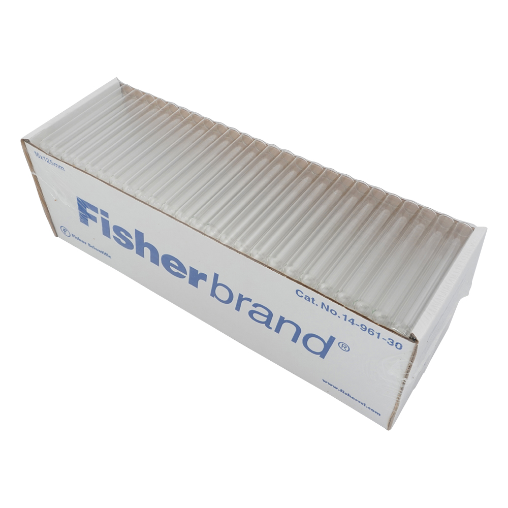 直口硼珪酸ガラスチューブ φ16×125mm 1ケース（250本×4箱入） 14-961-30