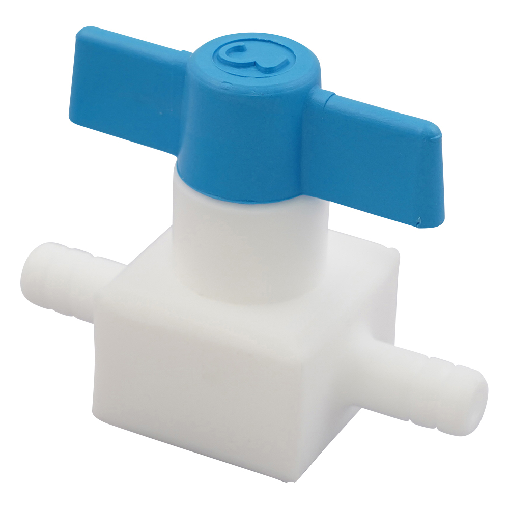 フッ素樹脂製二方コック（差し込み止） 016.703.2