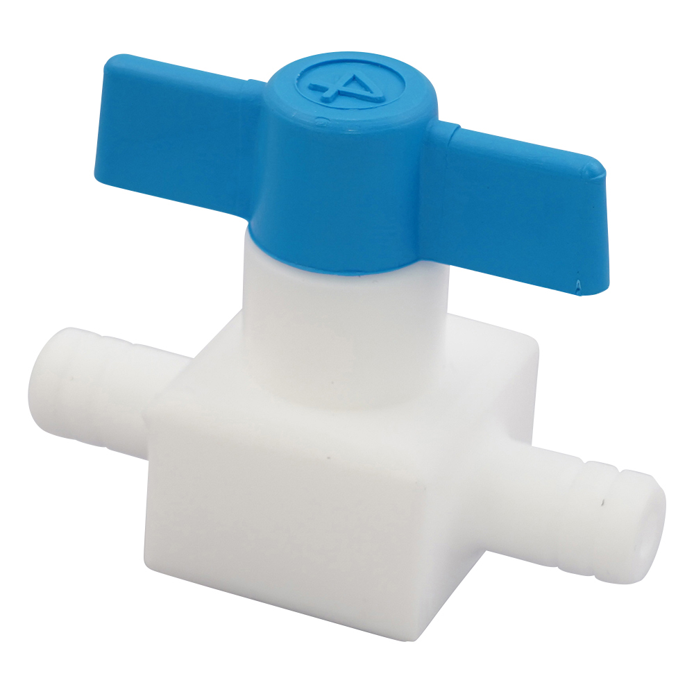 フッ素樹脂製二方コック（差し込み止） 016.704.2