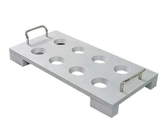 アルミ製ルツボ架台　上径Φ35×下径Φ25(8穴)