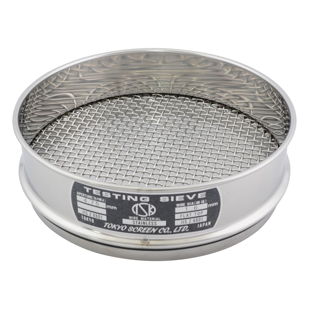 SUS試験用ふるい φ200×45 目開き4.75mm JTS-200-45-20