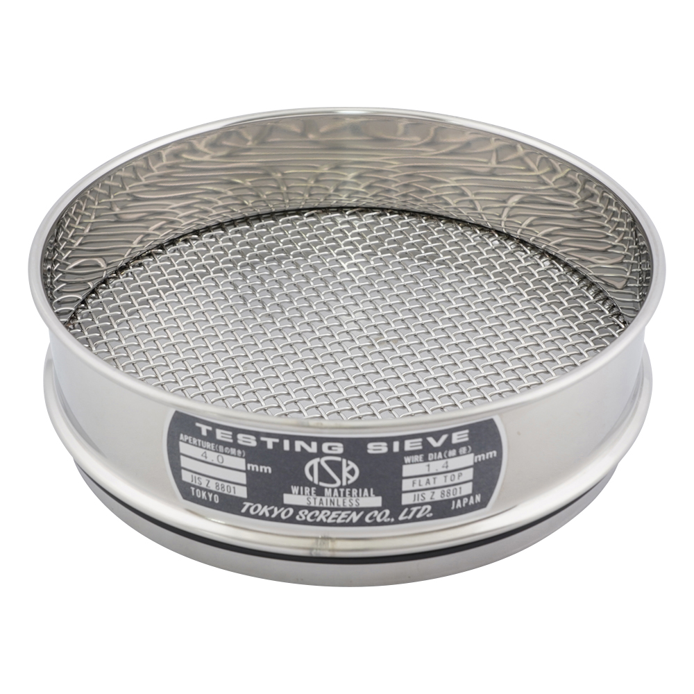 SUS試験用ふるい φ200×45 目開き4.0mm JTS-200-45-21