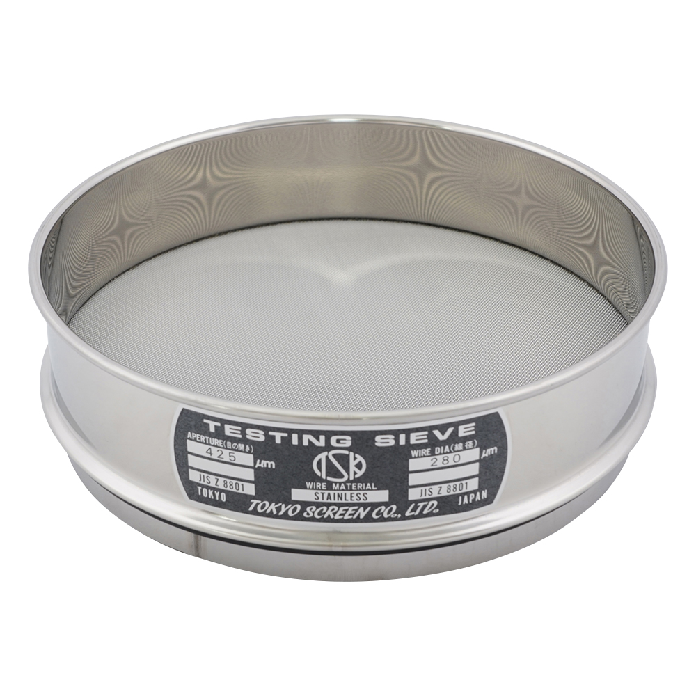SUS試験用ふるい φ200×45 目開き425μm JTS-200-45-34