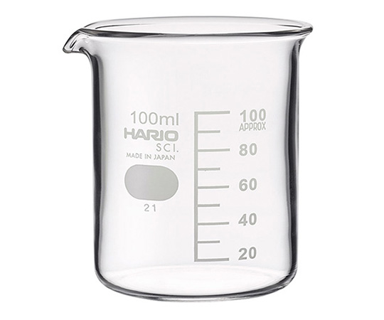 ビーカー（目安目盛付き） 100mL B-100-SCI