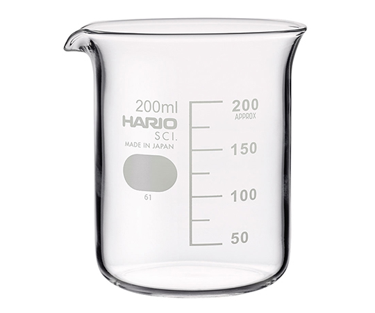 ビーカー（目安目盛付き） 200mL B-200-SCI