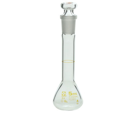 メスフラスコ　透明　5mL　スーパーグレード　JCSS校正付