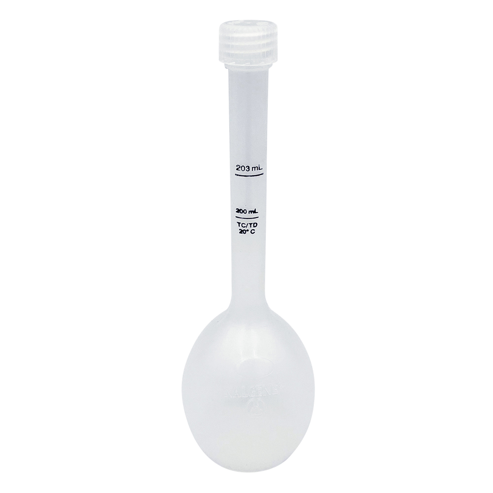 Nalgeneメスフラスコ（PPCO製） 200mL 4000-0200